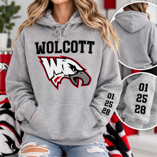 Wolcott Eagle Hoodie With Optional Personalization