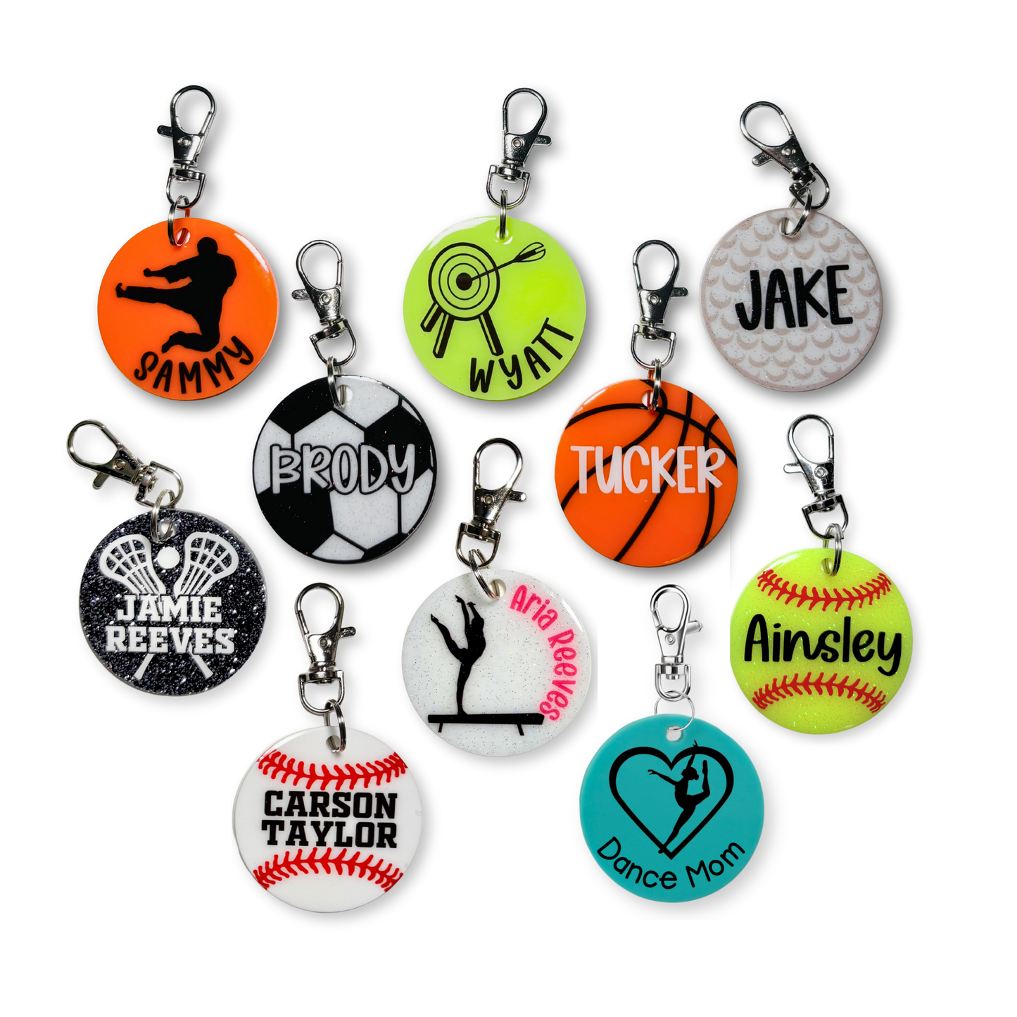 Personalized Sport Keychain | 2 Inch