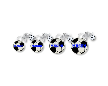 Personalized Soccer Keychain With Accessory | Soccer Player Gift | Soccer Gift |  Coach Gift | Soccer Team Gift | Custom Soccer Bag Tag