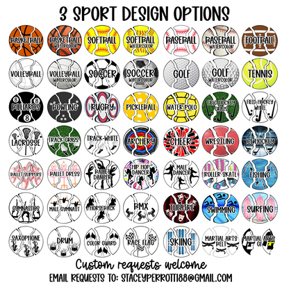 Personalized Multi-Sport Bag Charm